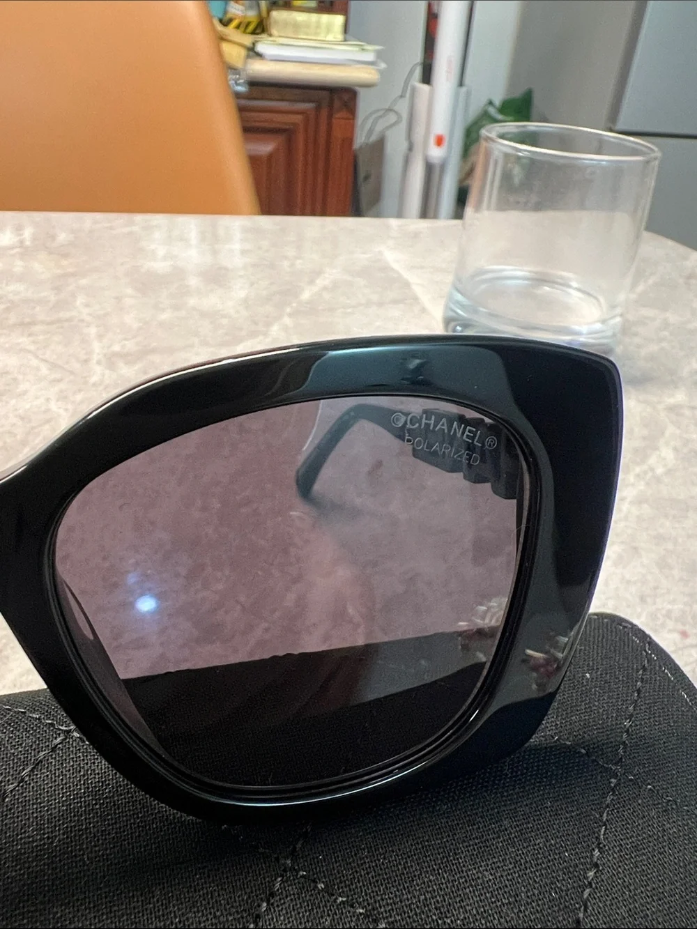 Chanel Women's Black Sunglasses - Classic Oversized Frame